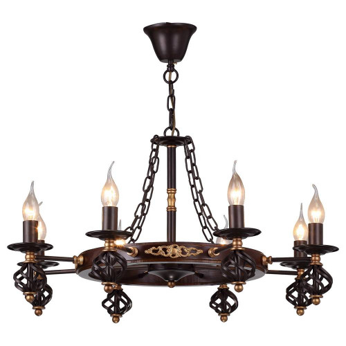 подвесная люстра arte lamp cartwheel a4550lm-8ck в Курске