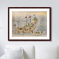 картина: scenes of traders in nagasaki, 1750г. в Курске