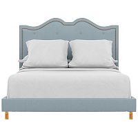 кровать двуспальная 160x200 голубая williams в Курске