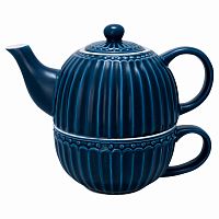 чайник с чашкой alice dark blue в Курске
