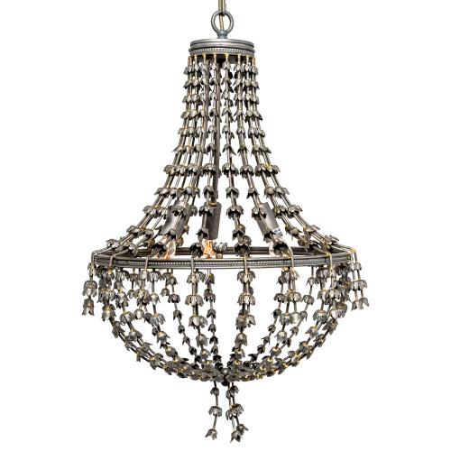 люстра «адела» темное серебро с золотистыми деталями в Курске