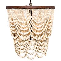 люстра «вандербилт» бусины из древесины нанизанные на нити в Курске