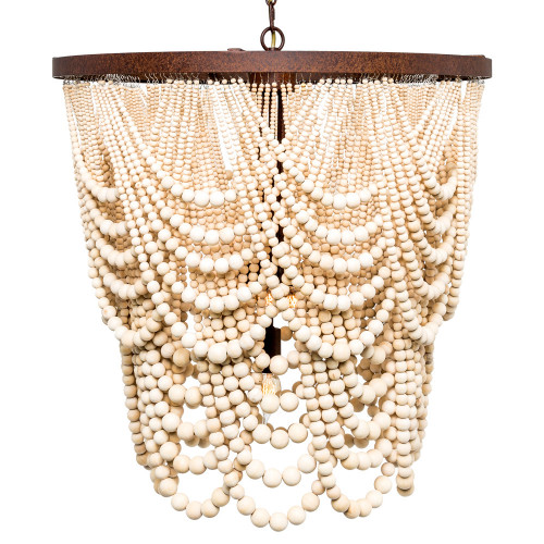 люстра «вандербилт» бусины из древесины нанизанные на нити в Курске