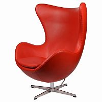 кресло arne jacobsen style egg chair красное в Курске