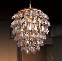 подвесной светильник crystal lux charme sp3+3 led gold/amber в Курске