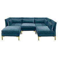 диван zara sectional угловой синий в Курске