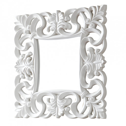 зеркало белое квадратное в резной раме regalo в Курске
