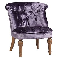 кресло sophie tufted slipper chair вельвет фиолетовое в Курске