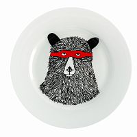 большая тарелка мишка в маске в Курске
