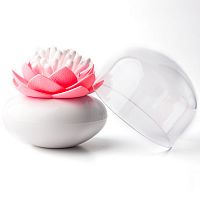 контейнер для хранения ватных палочек lotus белый-розовый в Курске