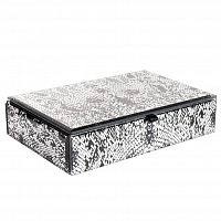 шкатулка для украшений кобра серая 23x15x5 см в Курске