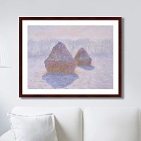 картина: haystacks (effect of snow and sun), 1891г. в Курске