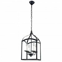 дизайнерская подвесная люстра spot light cage 9500404 черная в Курске