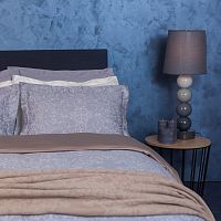 комплект постельного белья decoflux сатин 1.5 спальный versaille grey в Курске