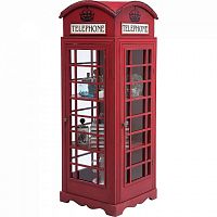 шкаф-витрина london telephone красный в Курске