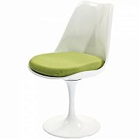 стул eero saarinen style tulip chair зеленая подушка в Курске