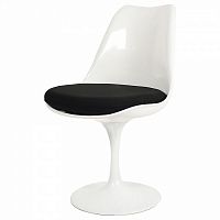 стул eero saarinen style tulip chair черная подушка в Курске