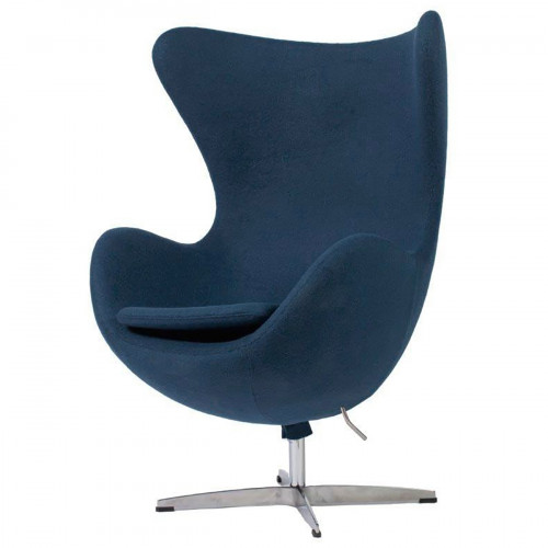 кресло egg chair серо-синее в Курске