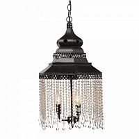 люстра подвесная черная с хрустальными подвесками chandelier в Курске