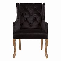 кресло с ушами черное ashby chair в Курске