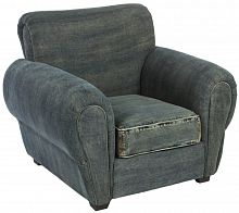 кресло san francisco denim armchair серое в Курске