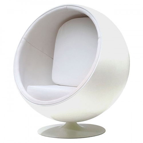 кресло eero ball chair белое в Курске