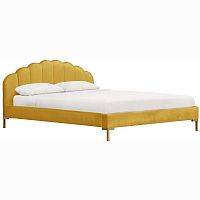 кровать двуспальная 160x200 желтая isabella platform в Курске