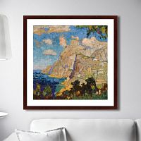 картина: view of monte solaro, capri, 1940г. в Курске